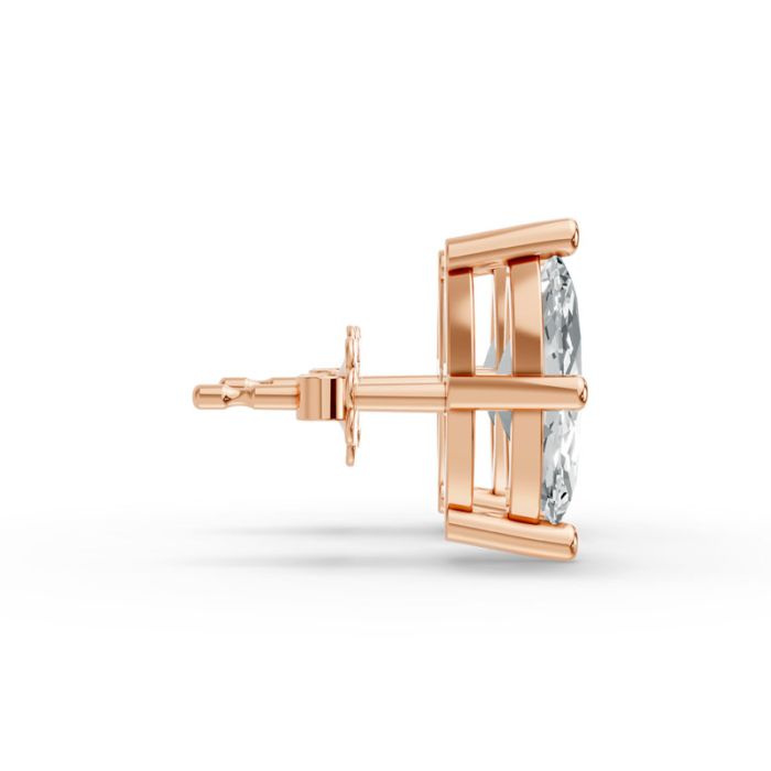 4 Prong Solitaire Earrings