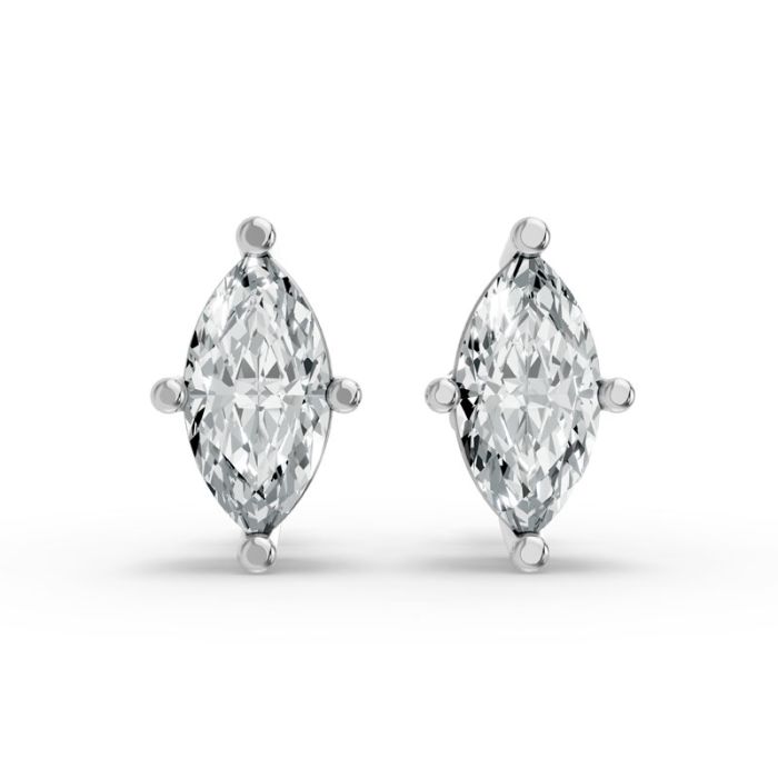 4 Prong Solitaire Earrings