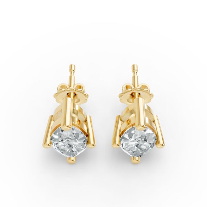 4 Prong Solitaire Earrings