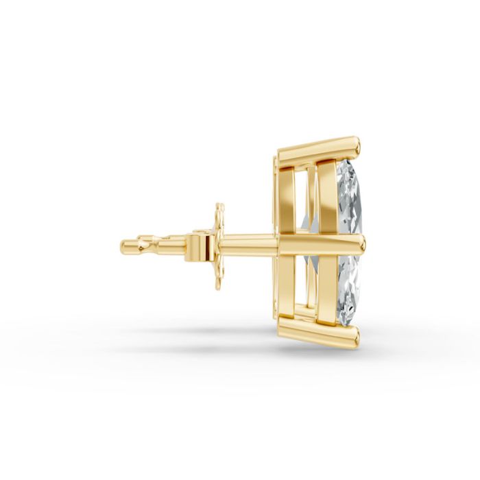 4 Prong Solitaire Earrings