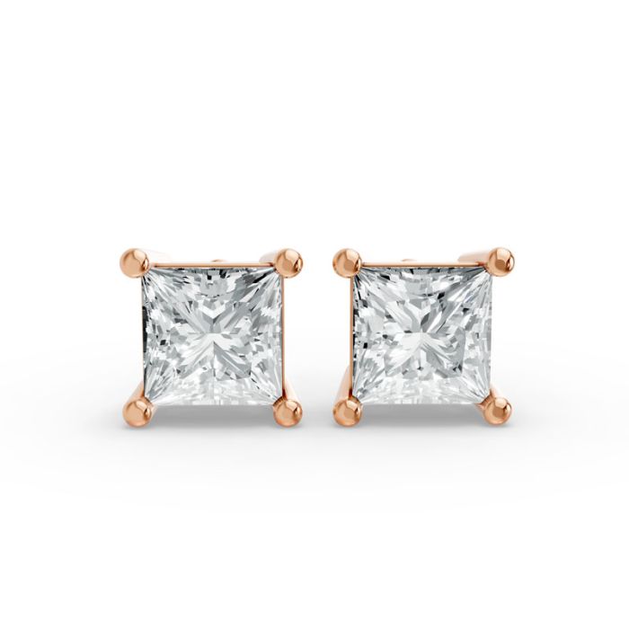 4 Prong Solitaire Earrings