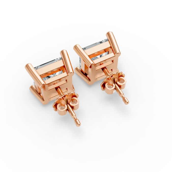 4 Prong Solitaire Earrings
