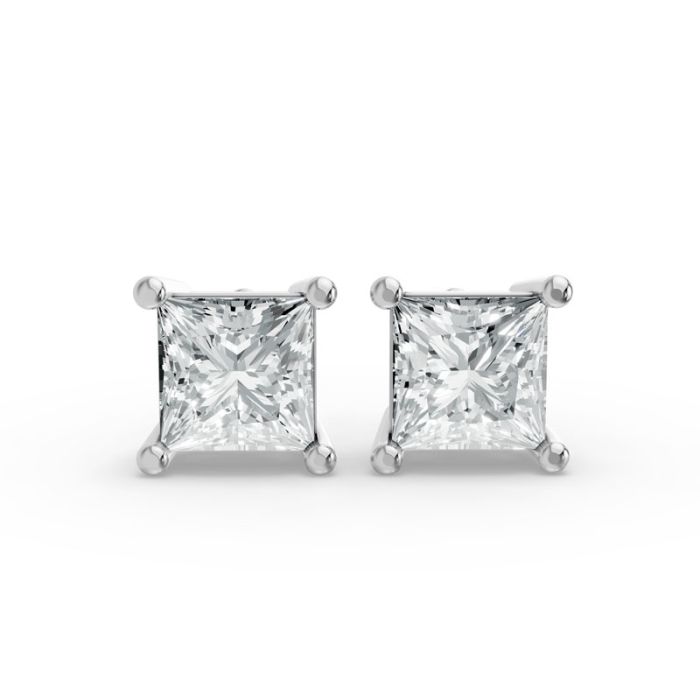 4 Prong Solitaire Earrings