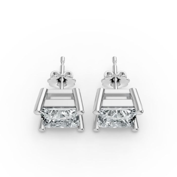 4 Prong Solitaire Earrings
