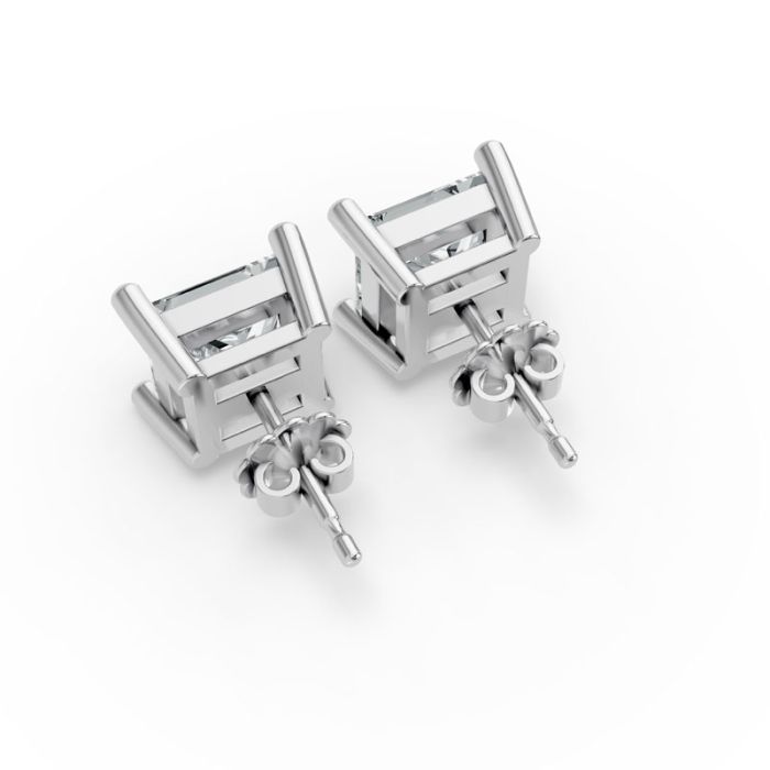 4 Prong Solitaire Earrings