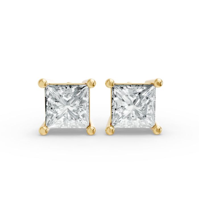4 Prong Solitaire Earrings
