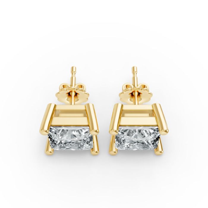 4 Prong Solitaire Earrings