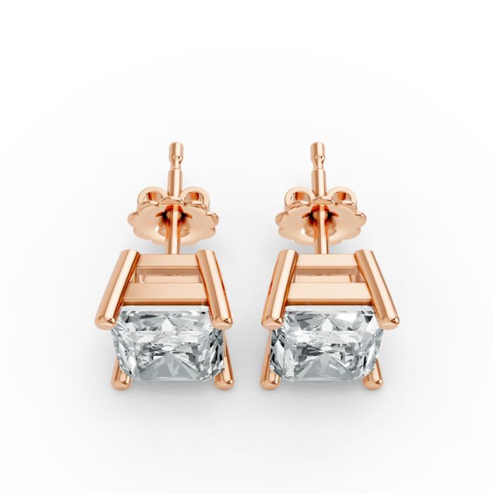 4 Prong Solitaire Earrings