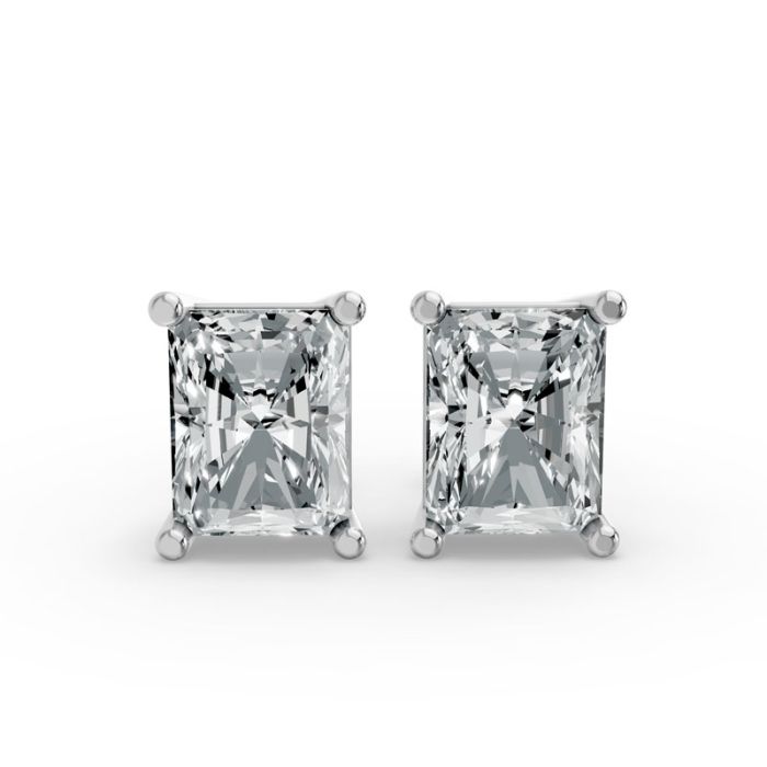 4 Prong Solitaire Earrings