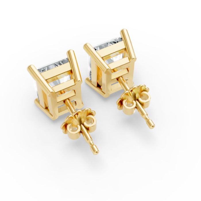 4 Prong Solitaire Earrings