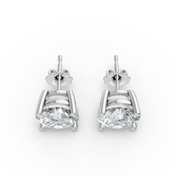 4 Prong Solitaire Earrings