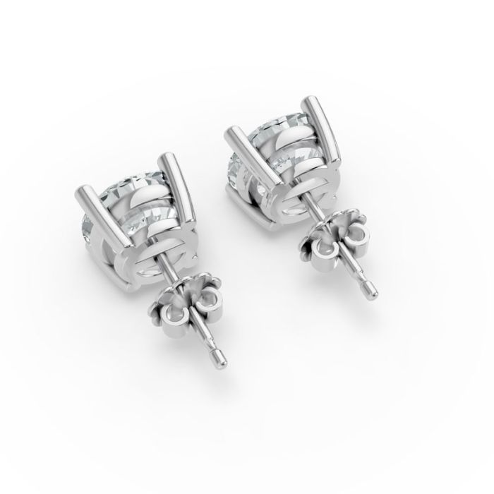 4 Prong Solitaire Earrings