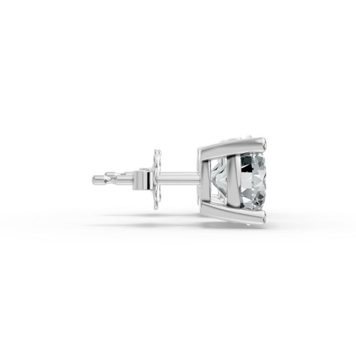 4 Prong Solitaire Earrings