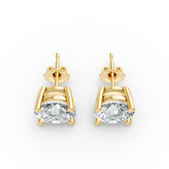 4 Prong Solitaire Earrings