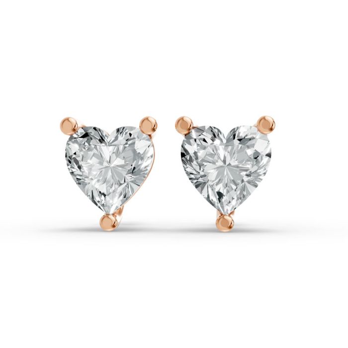3 Prong Solitaire Earrings