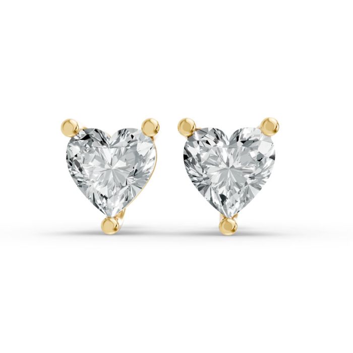 3 Prong Solitaire Earrings