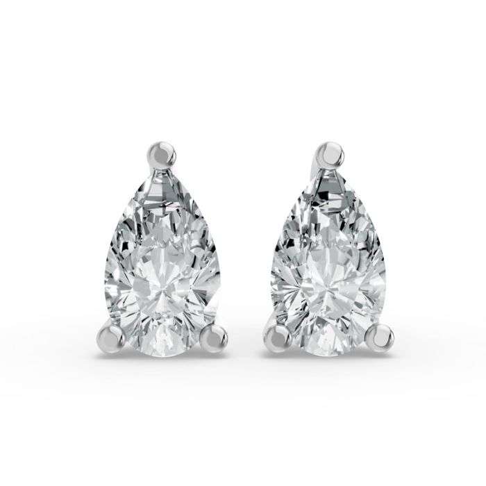 3 Prong Solitaire Earrings