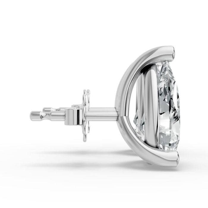 3 Prong Solitaire Earrings