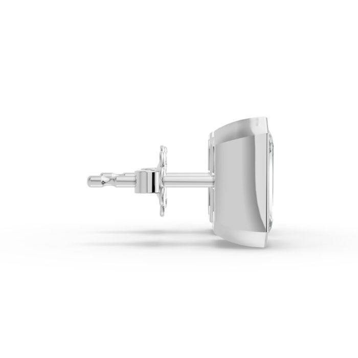 Bezel Set Solitaire Earrings