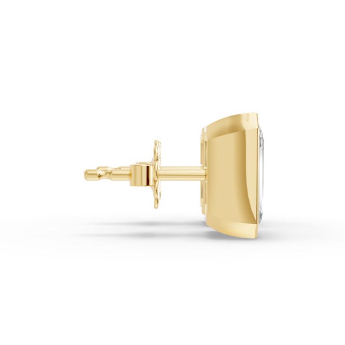 Bezel Set Solitaire Earrings