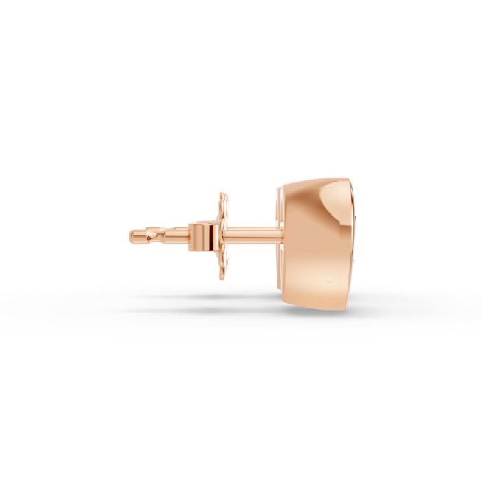 Bezel Set Solitaire Earrings