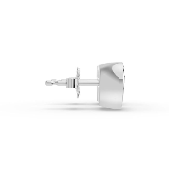 Bezel Set Solitaire Earrings