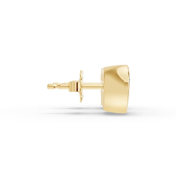 Bezel Set Solitaire Earrings