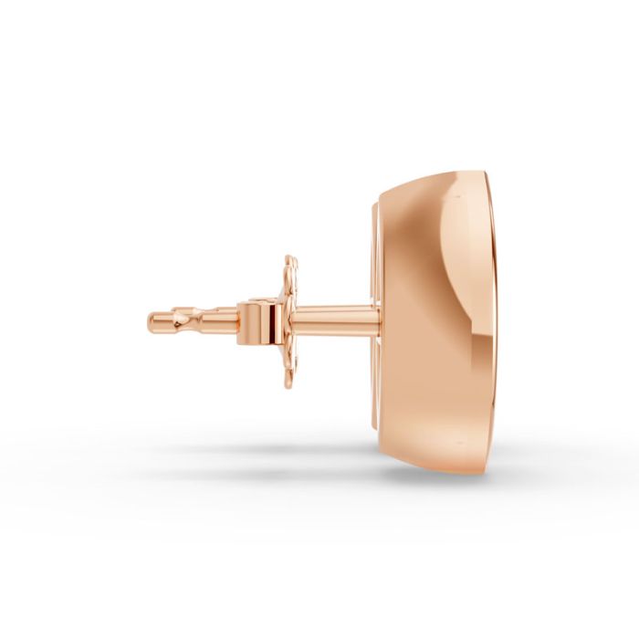 Bezel Set Solitaire Earrings