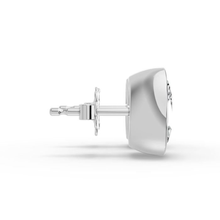 Bezel Set Solitaire Earrings