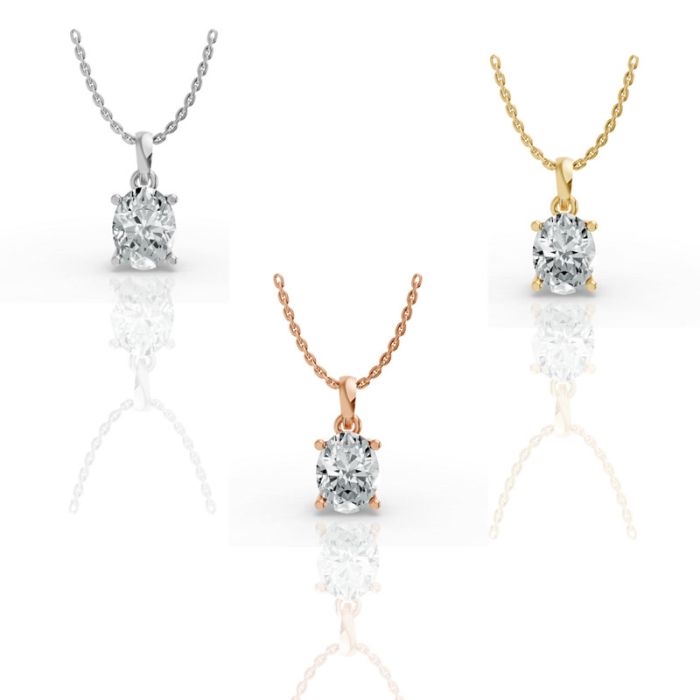 4 Prong Solitaire Pendant