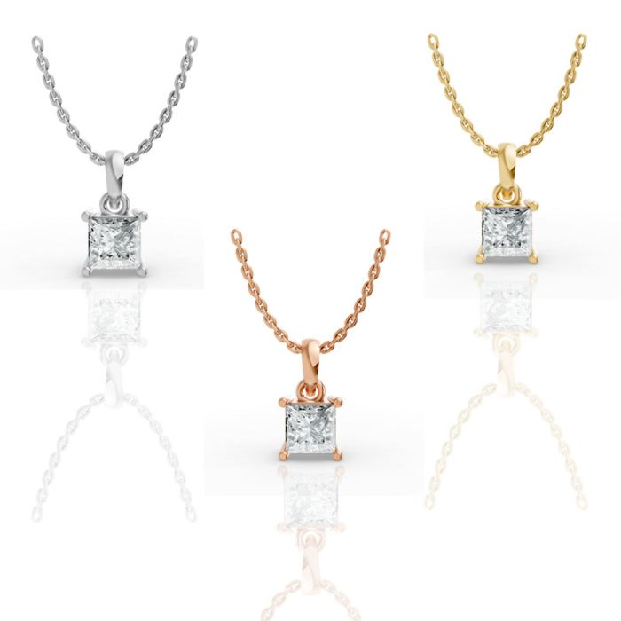 4 Prong Solitaire Pendant