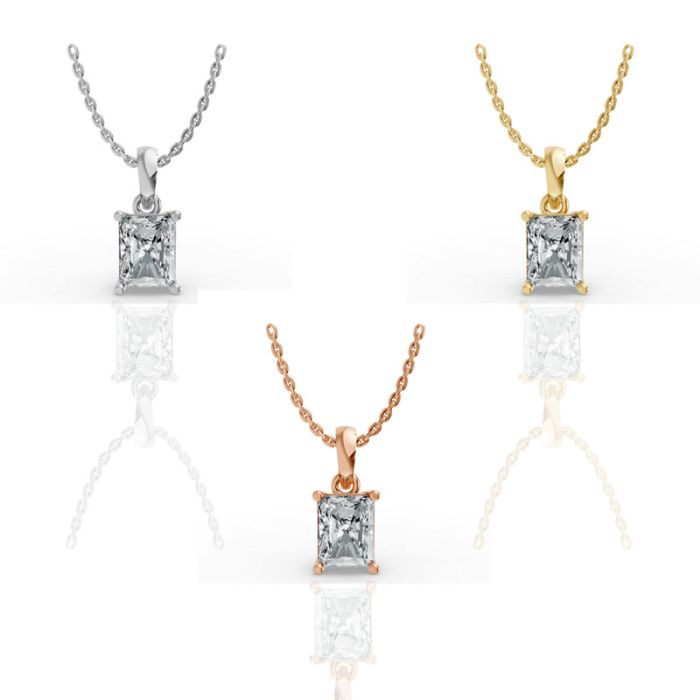 4 Prong Solitaire Pendant