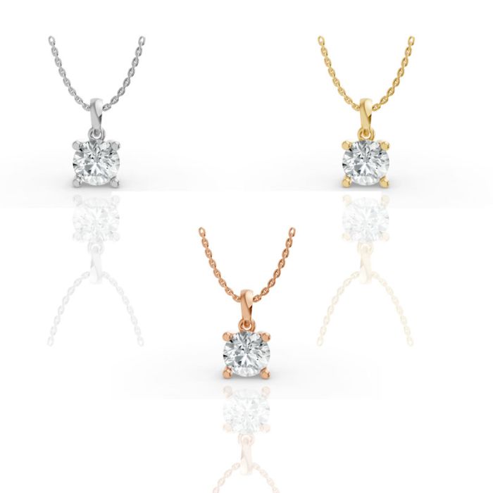 4 Prong Solitaire Pendant