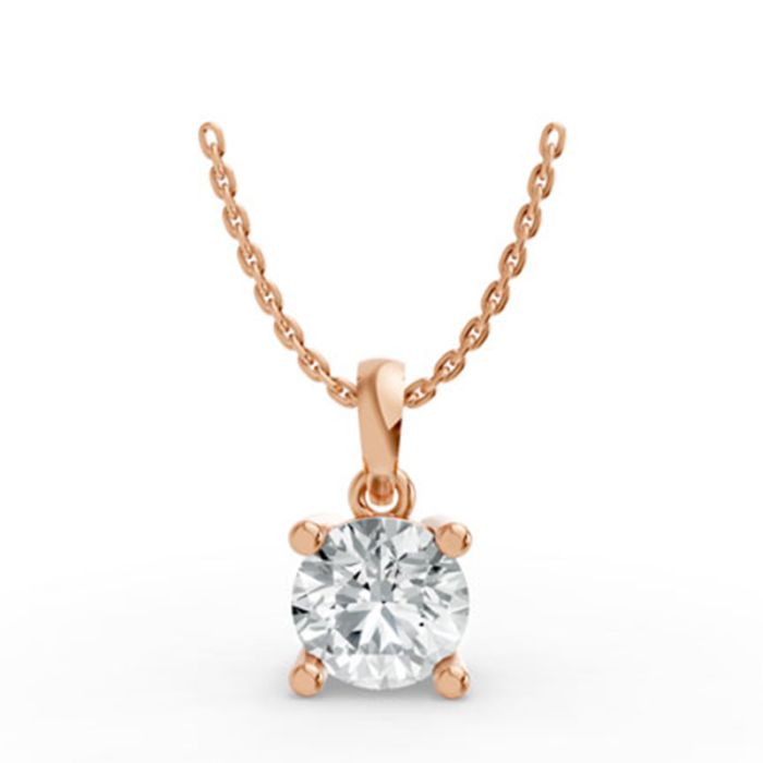 4 Prong Solitaire Pendant