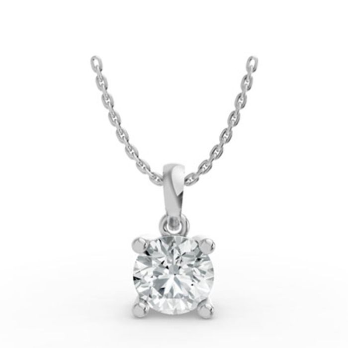 4 Prong Solitaire Pendant