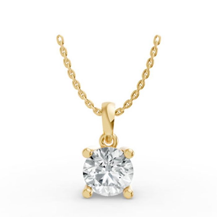 4 Prong Solitaire Pendant