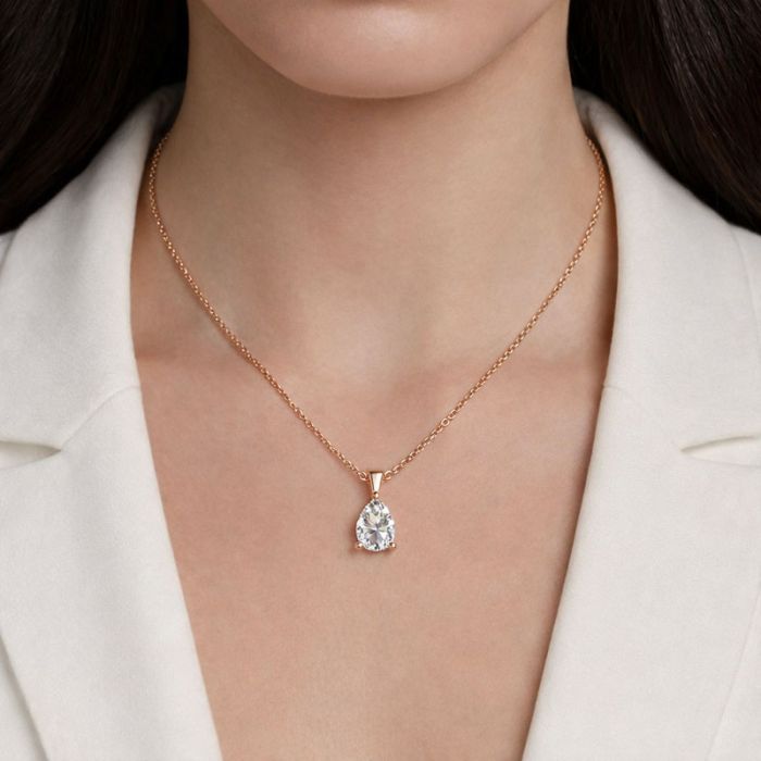 3 Prong Solitaire Pendant