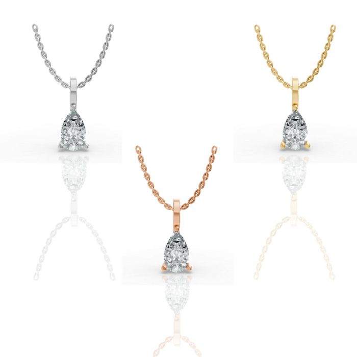 3 Prong Solitaire Pendant