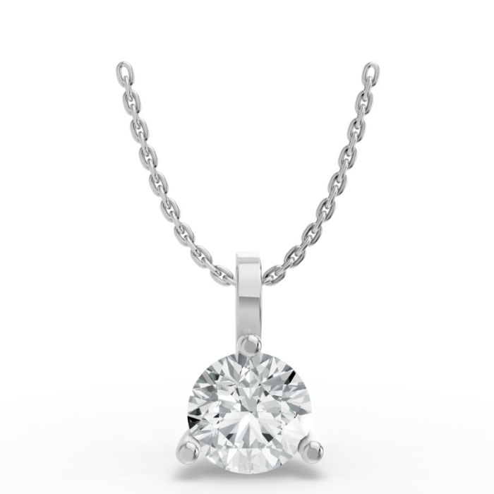 3 Prong Solitaire Pendant