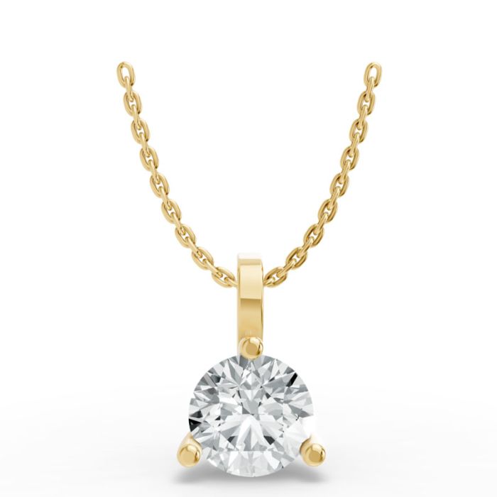 3 Prong Solitaire Pendant