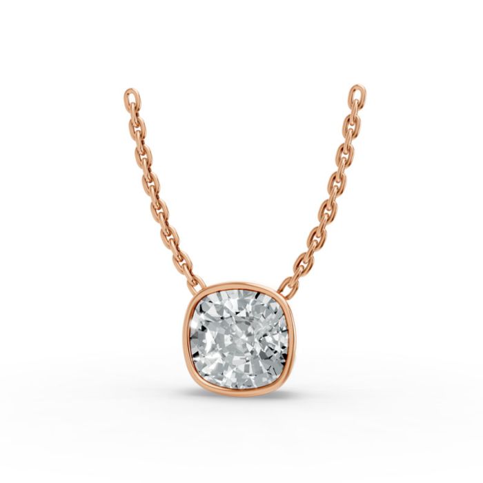 Bezel Set Solitaire Pendant