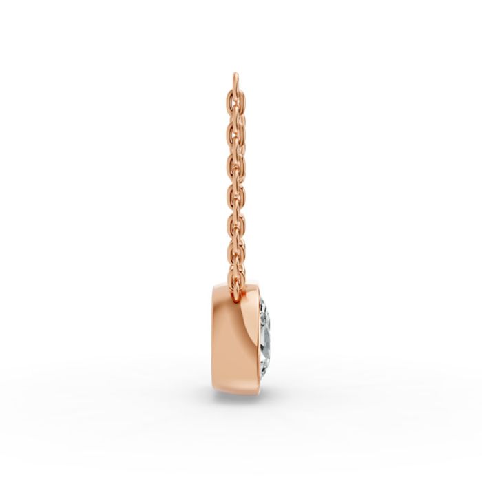 Bezel Set Solitaire Pendant