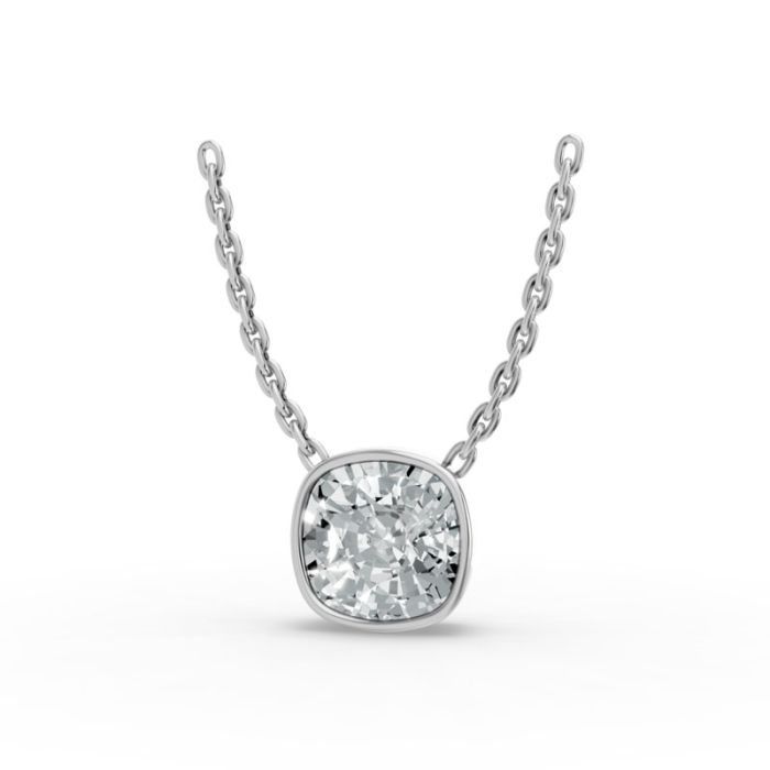 Bezel Set Solitaire Pendant