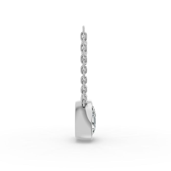 Bezel Set Solitaire Pendant