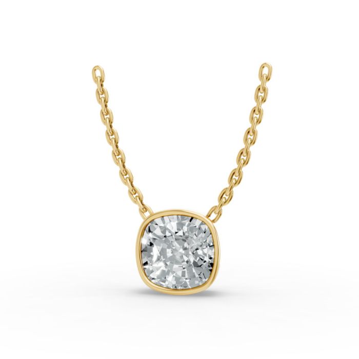 Bezel Set Solitaire Pendant