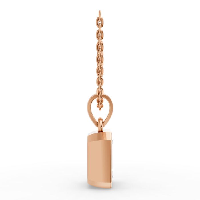 Bezel Set Solitaire Pendant