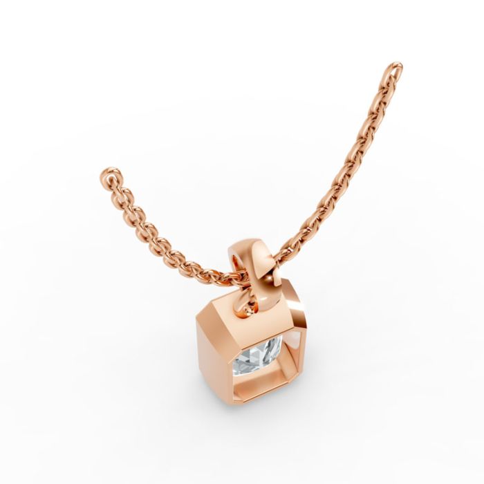 Bezel Set Solitaire Pendant