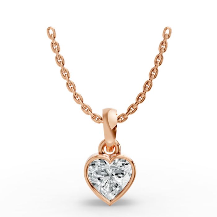 Bezel Set Solitaire Pendant
