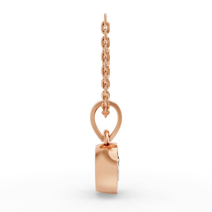 Bezel Set Solitaire Pendant
