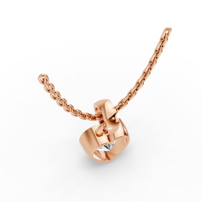 Bezel Set Solitaire Pendant